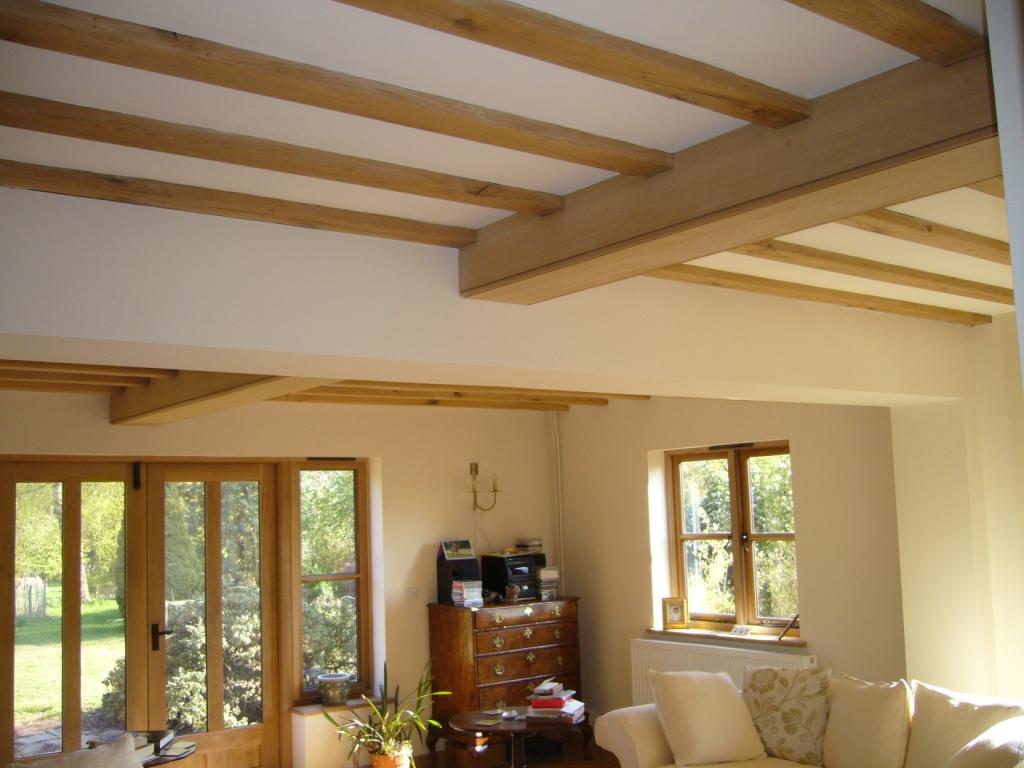 timber beams in Bungalow Conversion