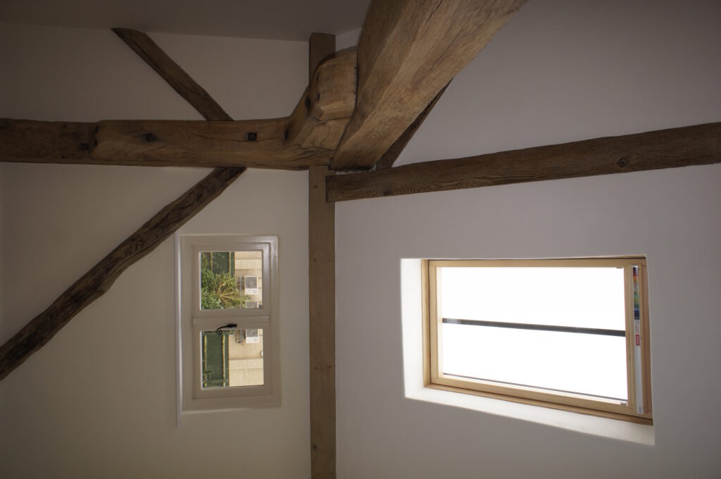 Skylight in barn conversion