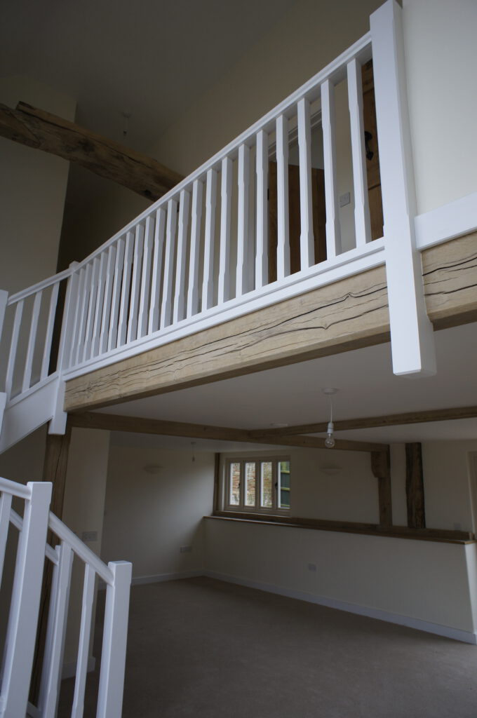 Woodwork in barn conversion