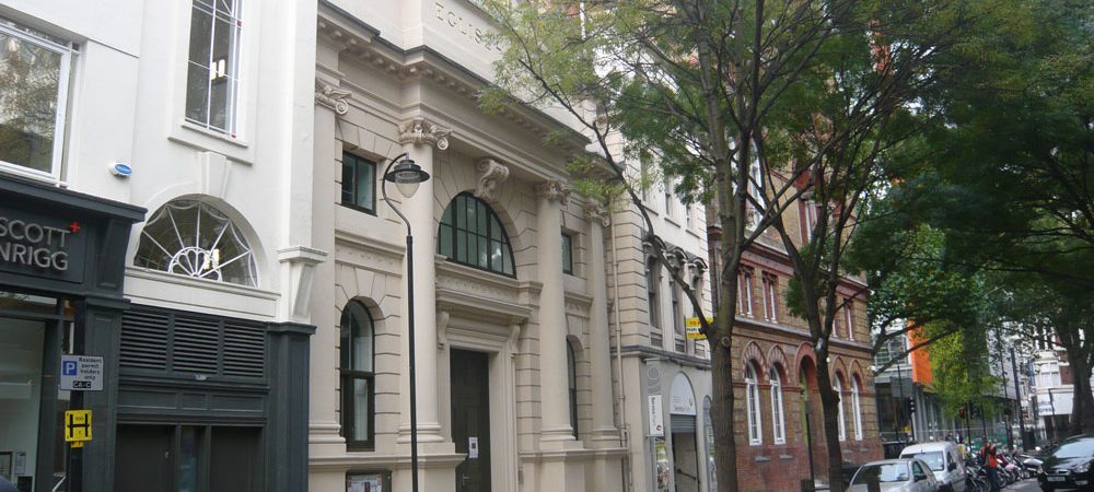 Swiss Church London, exterior front