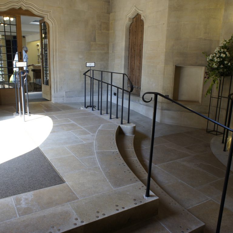 cathedral architecture - handrails