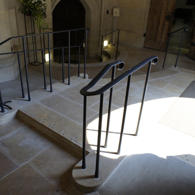cathedral architecture - handrails
