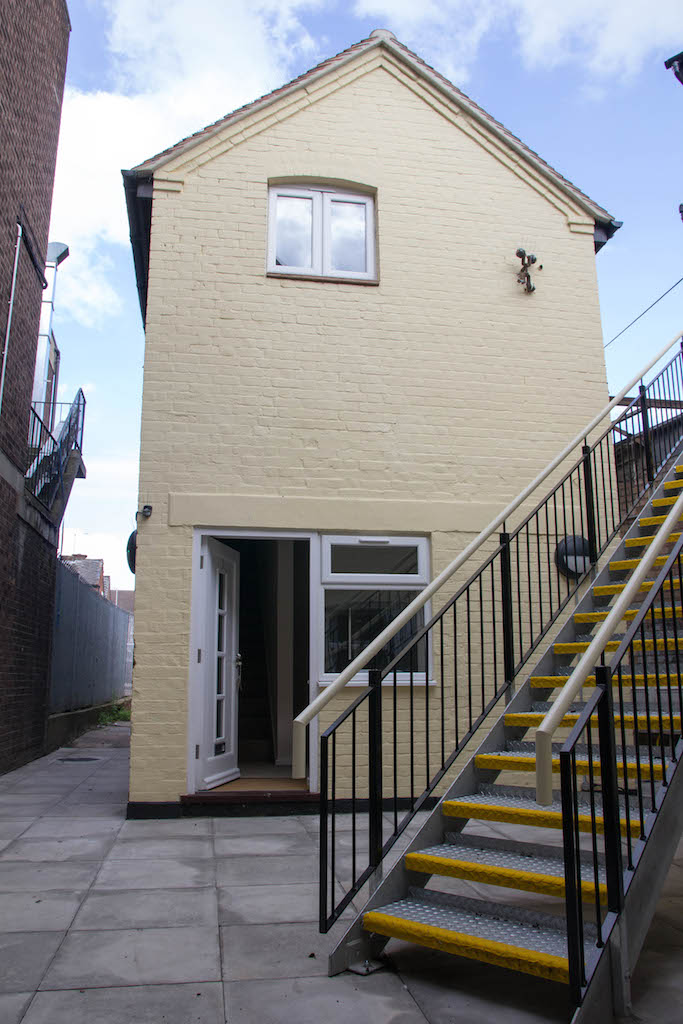 rear of renovated flats