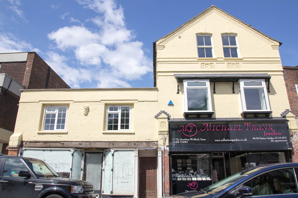 Front of renovated flats