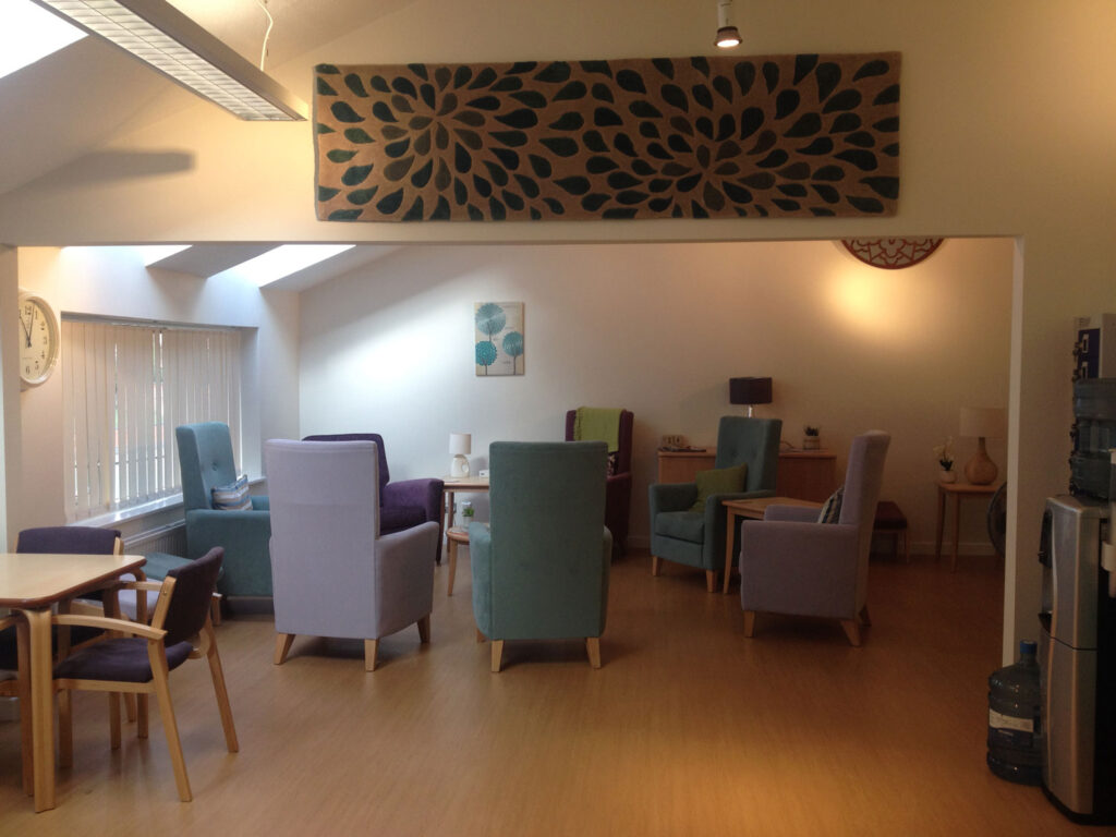 St Nicholas Hospice Outreach Centre seating area
