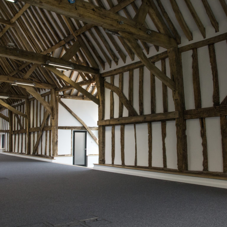 office barn conversion beams