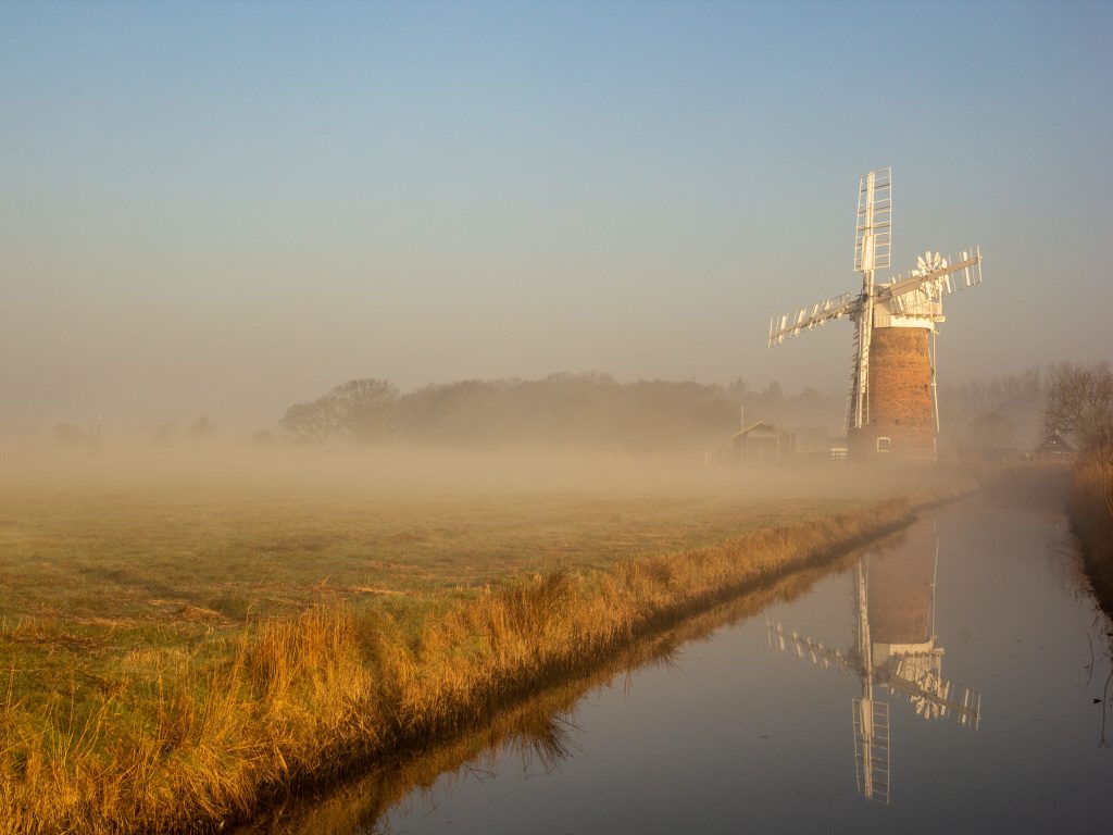 Horsey Windpump in the mist