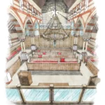 A drawing of proposed work at Holt Methodist Church by Whitworth architects