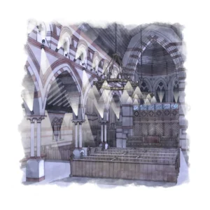 A drawing of proposed work at Holt Methodist Church by Whitworth architects