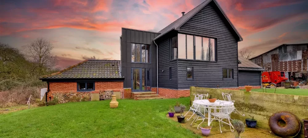 A photo of a new Suffolk Farmhouse